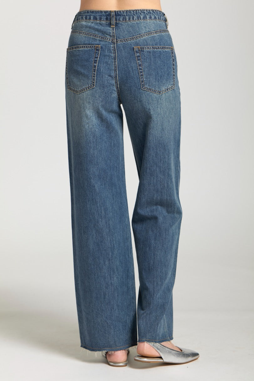 Feather Weight Wide Leg Jean Indigo