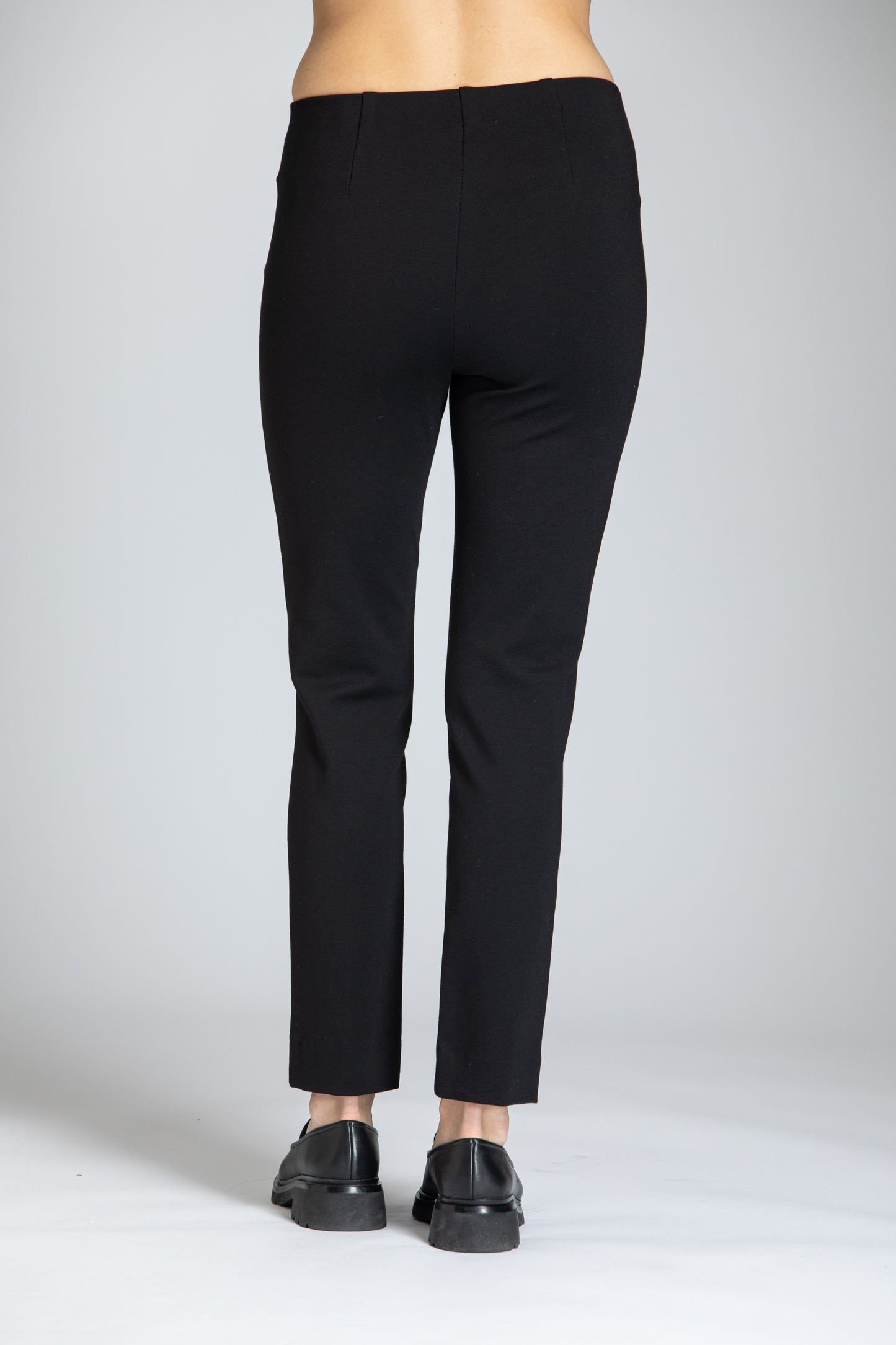 Pull-On Split Hem Ponte Pant