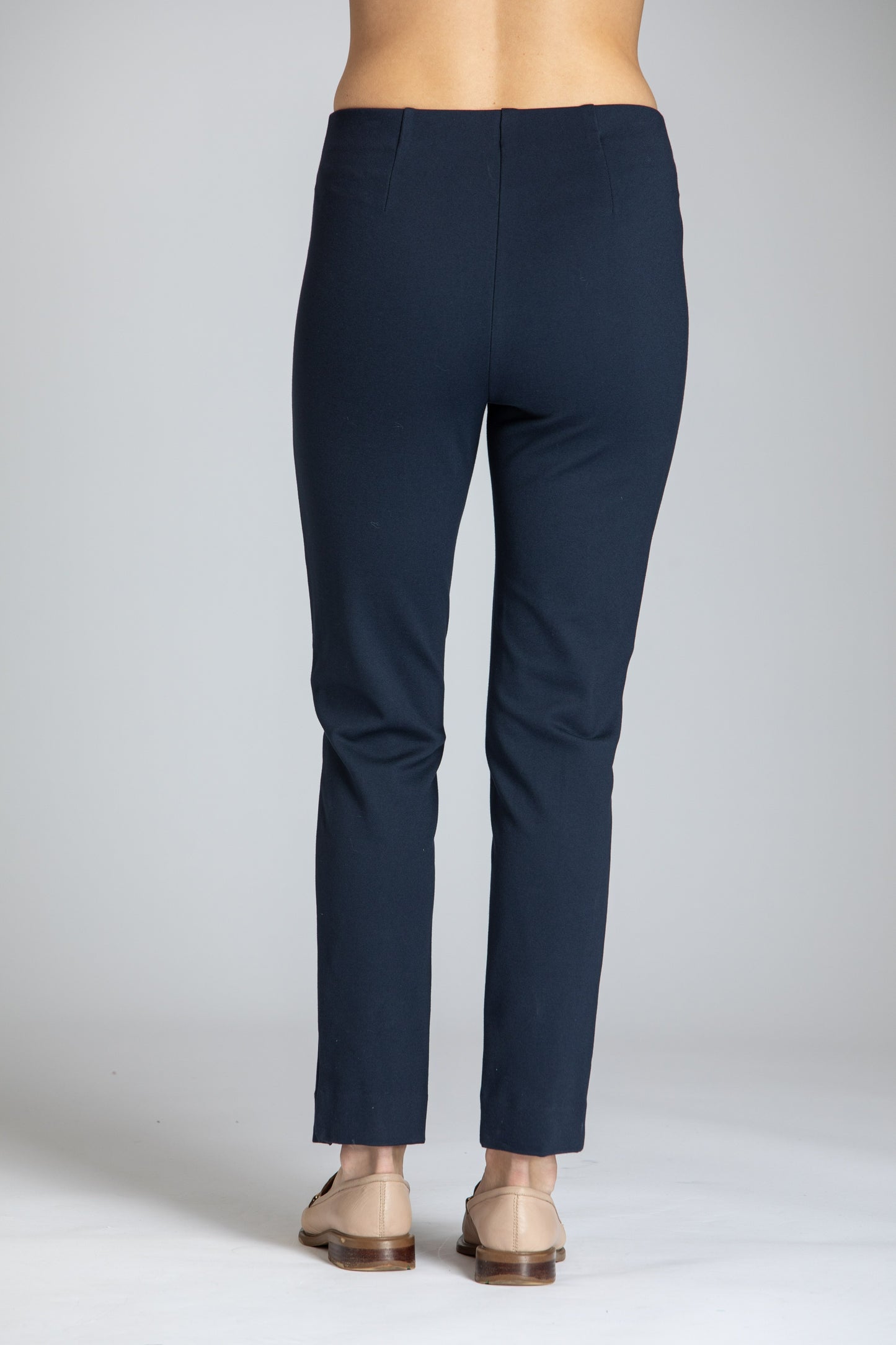 Pull-On Split Hem Ponte Pant
