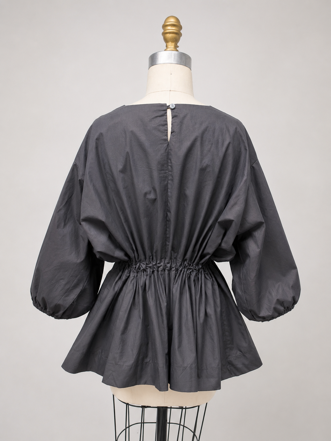 Drawstring Waist L/S Top
