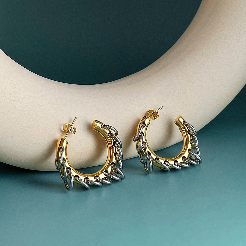 Punk Hoop Earring