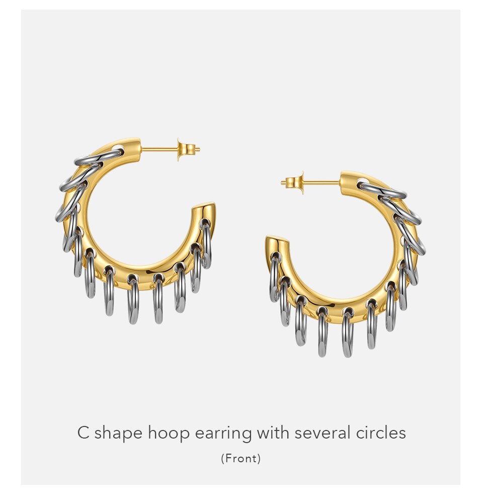 Punk Hoop Earring