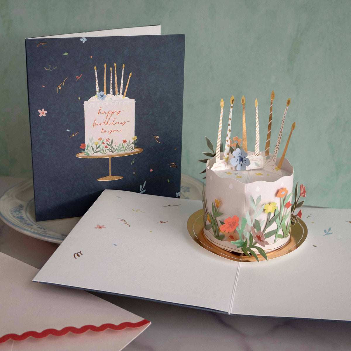 Pop-Up Birthday Card- Cake with Candles