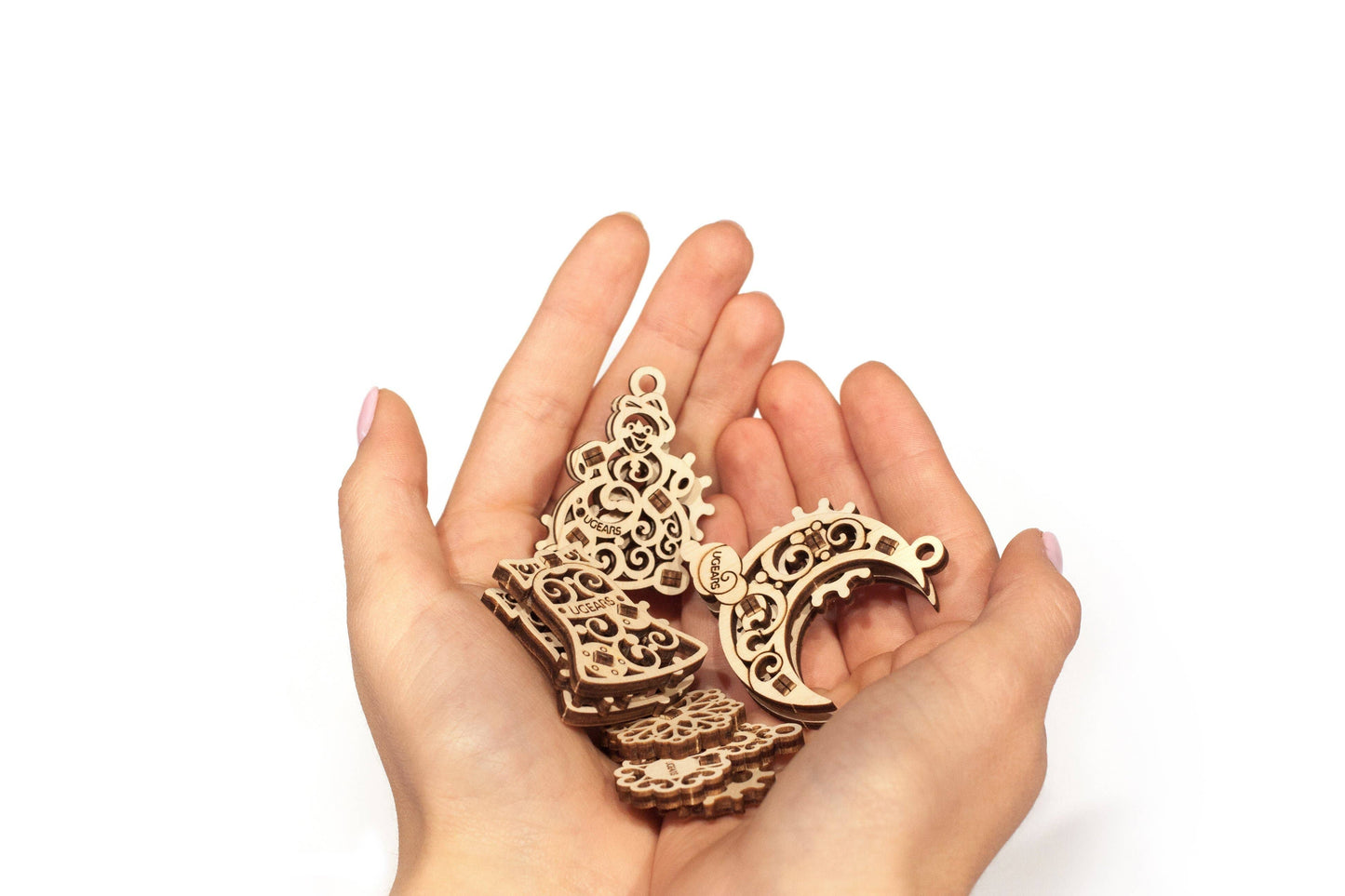 UGears U-Fidget Gearsmas -Wooden 3D Puzzles - DIY