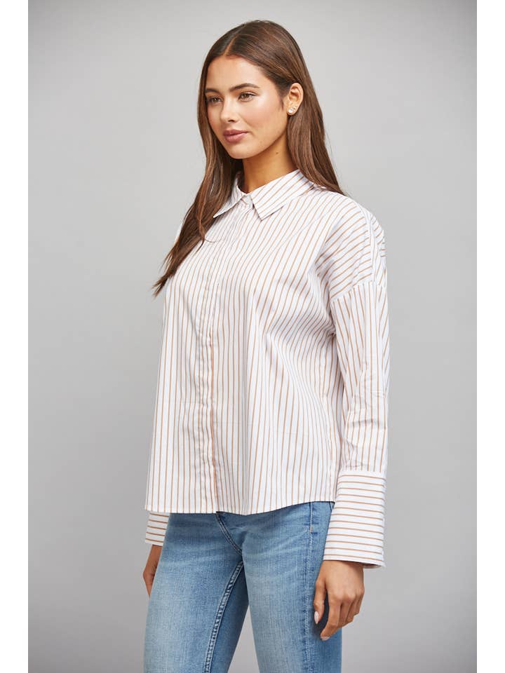 Striped Button Down Shirt