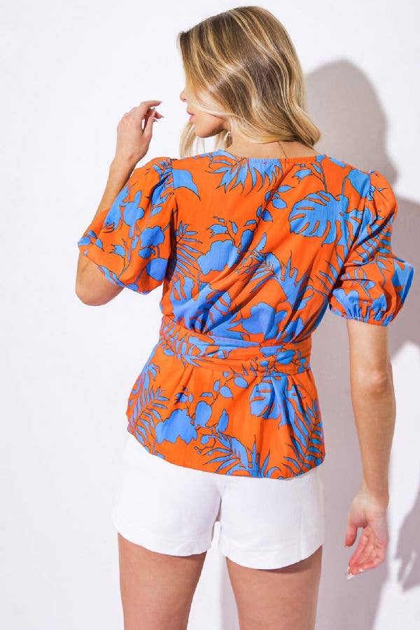 Printed Woven Top