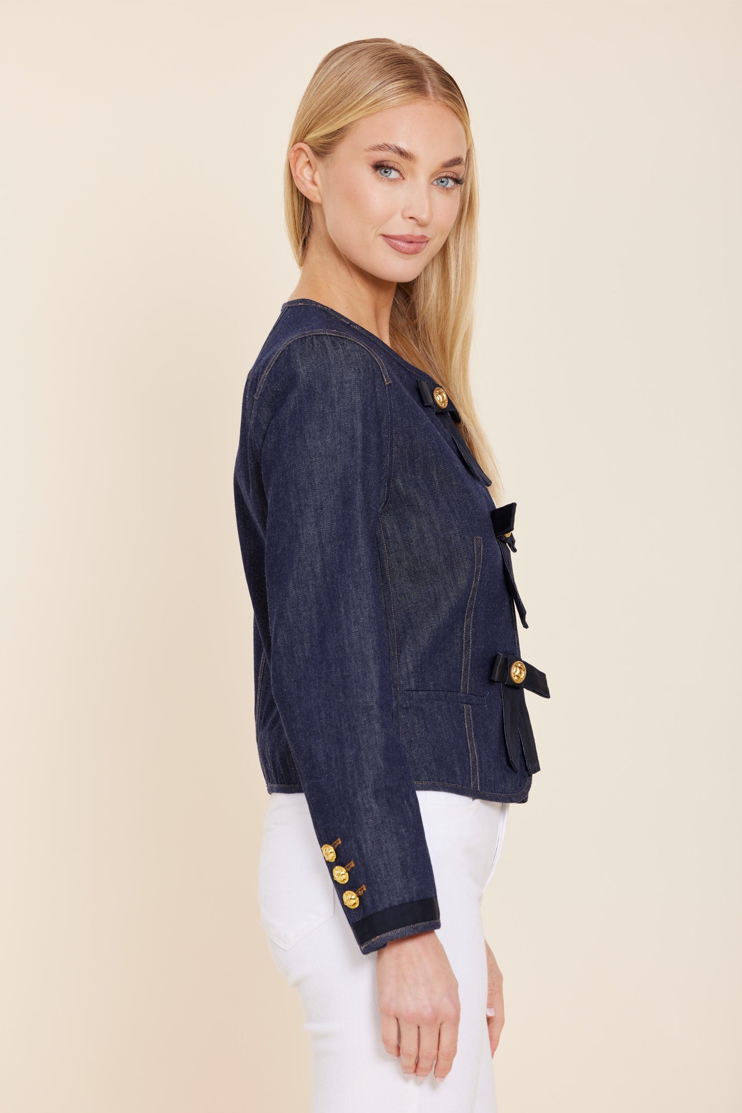Bow Denim Jacket