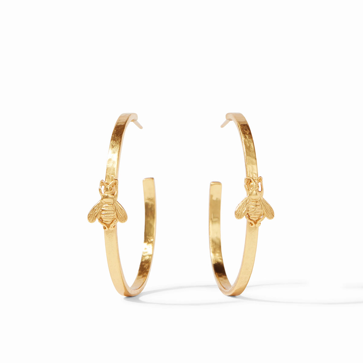 Bee Hoop Earring 24K Plate