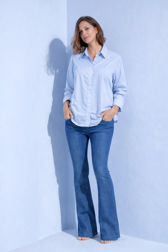 Relax Fit L/S Poplin Blouse