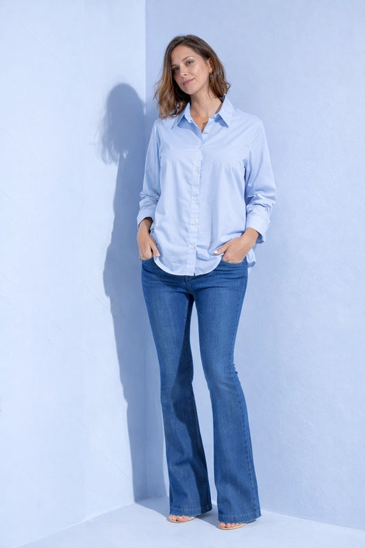 Relax Fit L/S Poplin Blouse