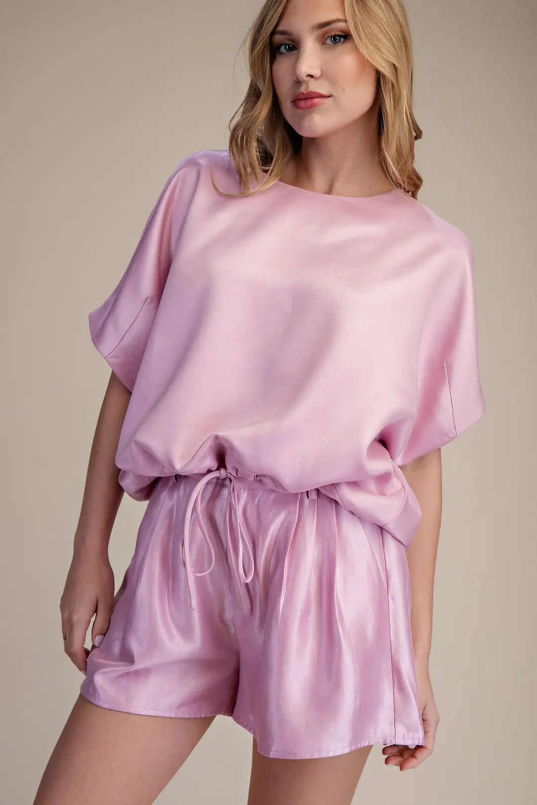 Round Neck Short Sleeve Top
