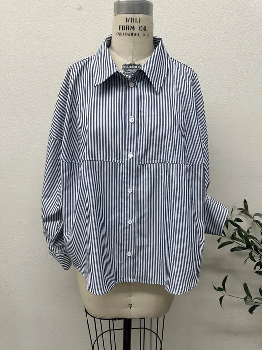 Oversize White Poplin Colored Shirt
