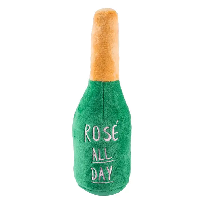 Woof Clicquot Rose' Champagne Bottle