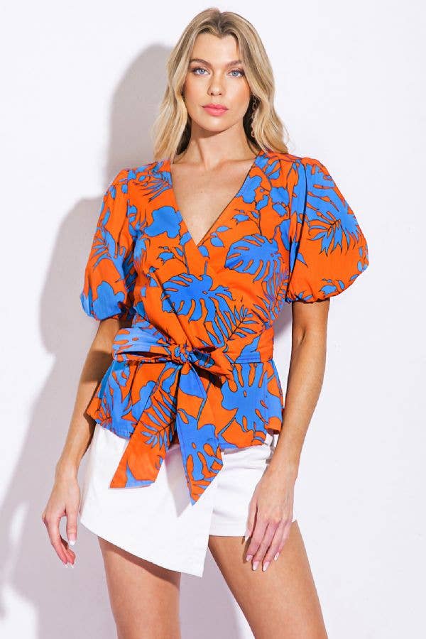 Printed Woven Top