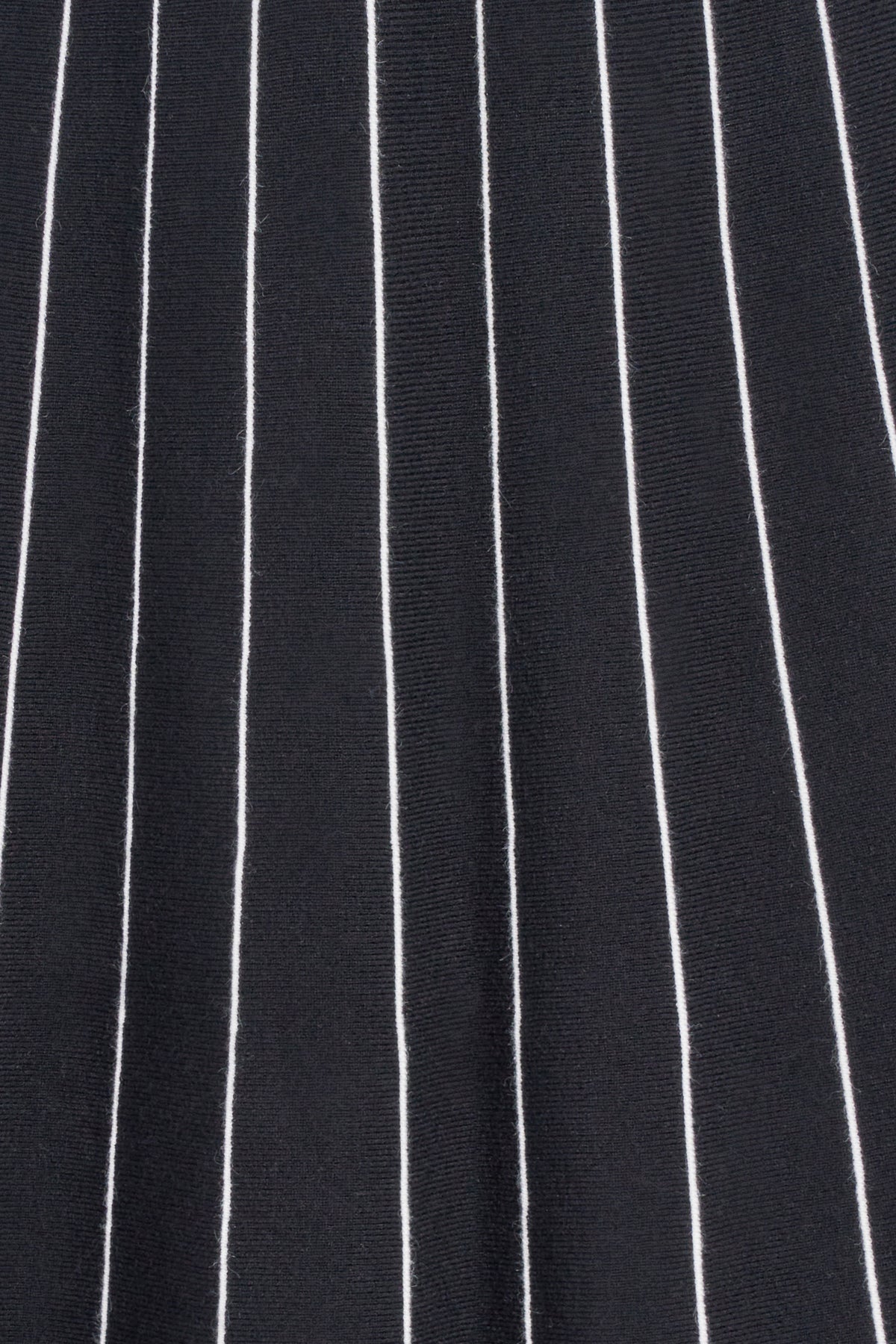 Knit Skirt w/ Contrast Stripes