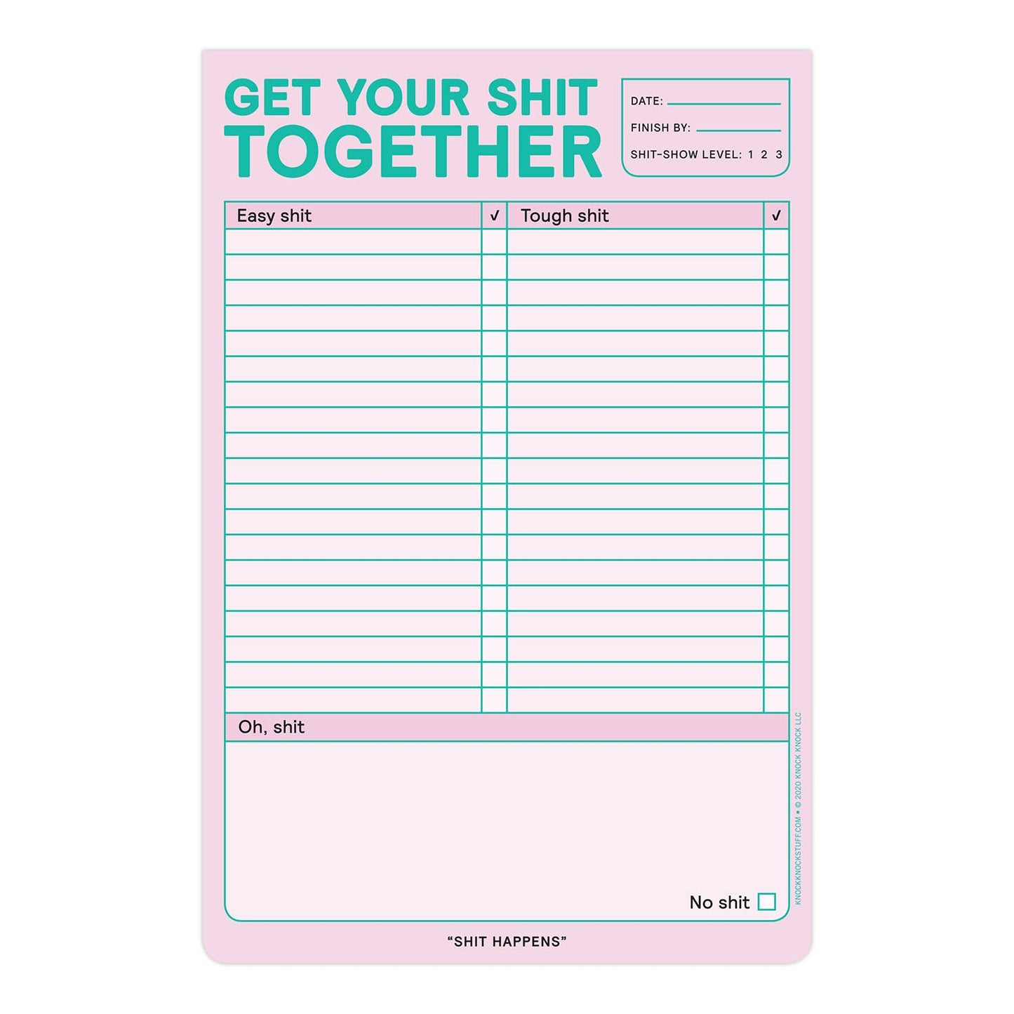 Get Your Shit Together Pad #12619