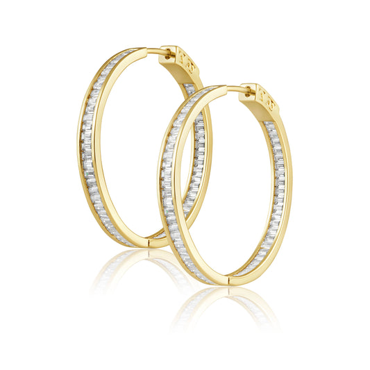 Priscila Hoop: Gold / Large - 1.5"