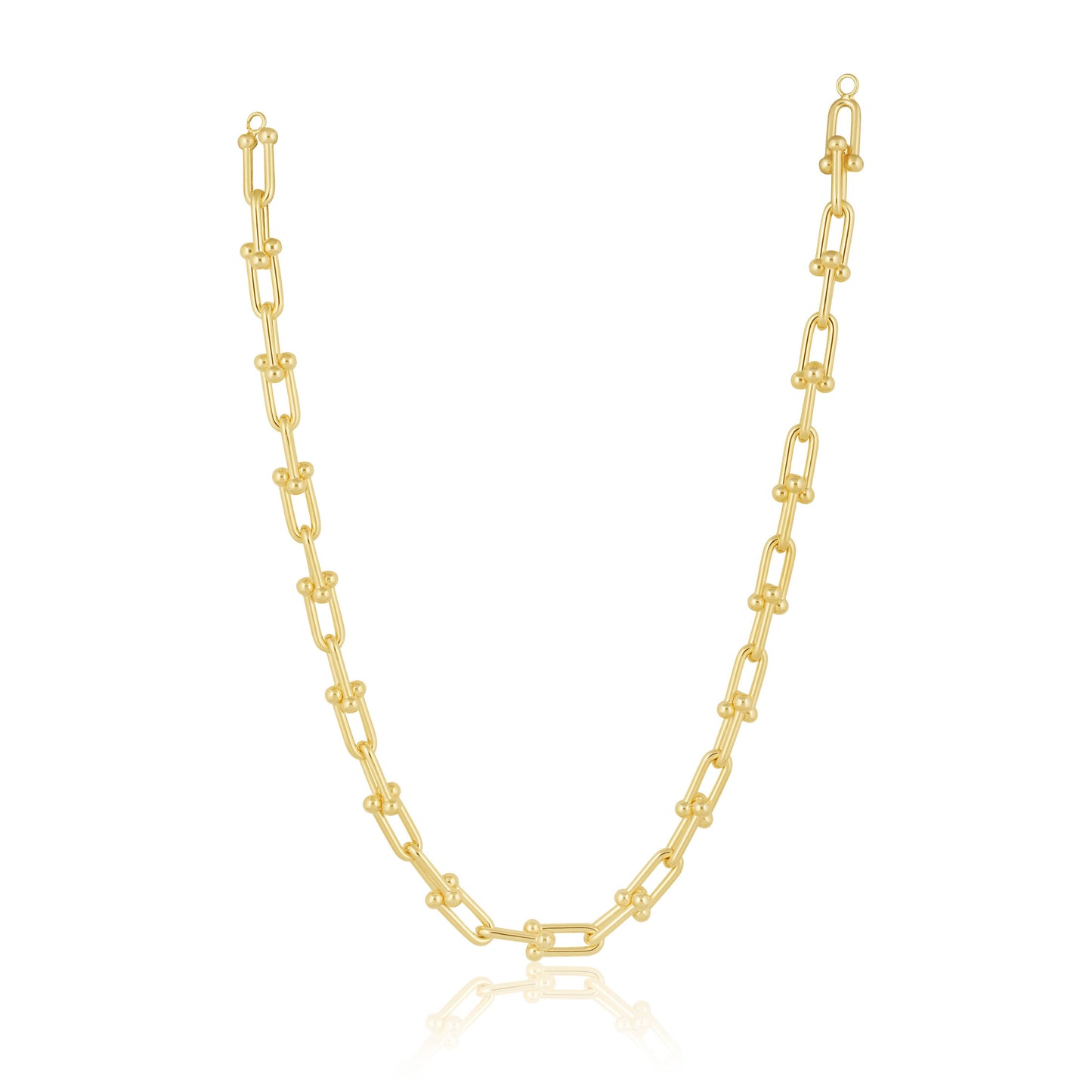 U Link Chain Necklace: 16" / 3mm