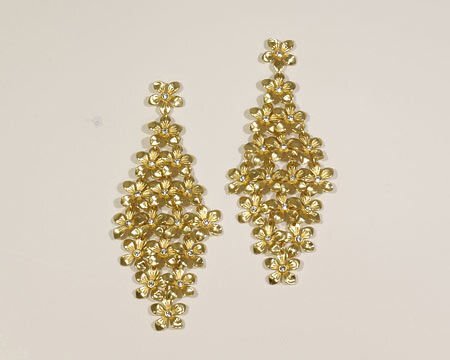 GOLD FLOWER EARRINGS JE359