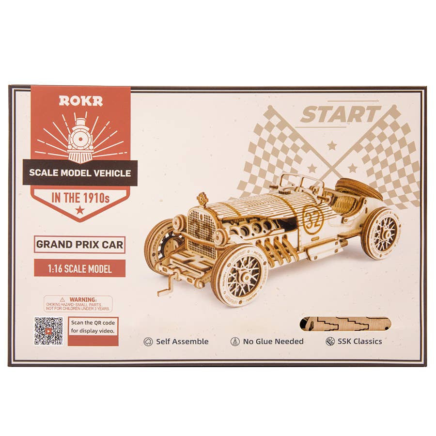 DIY Wooden Puzzle Car 3D Model MC401