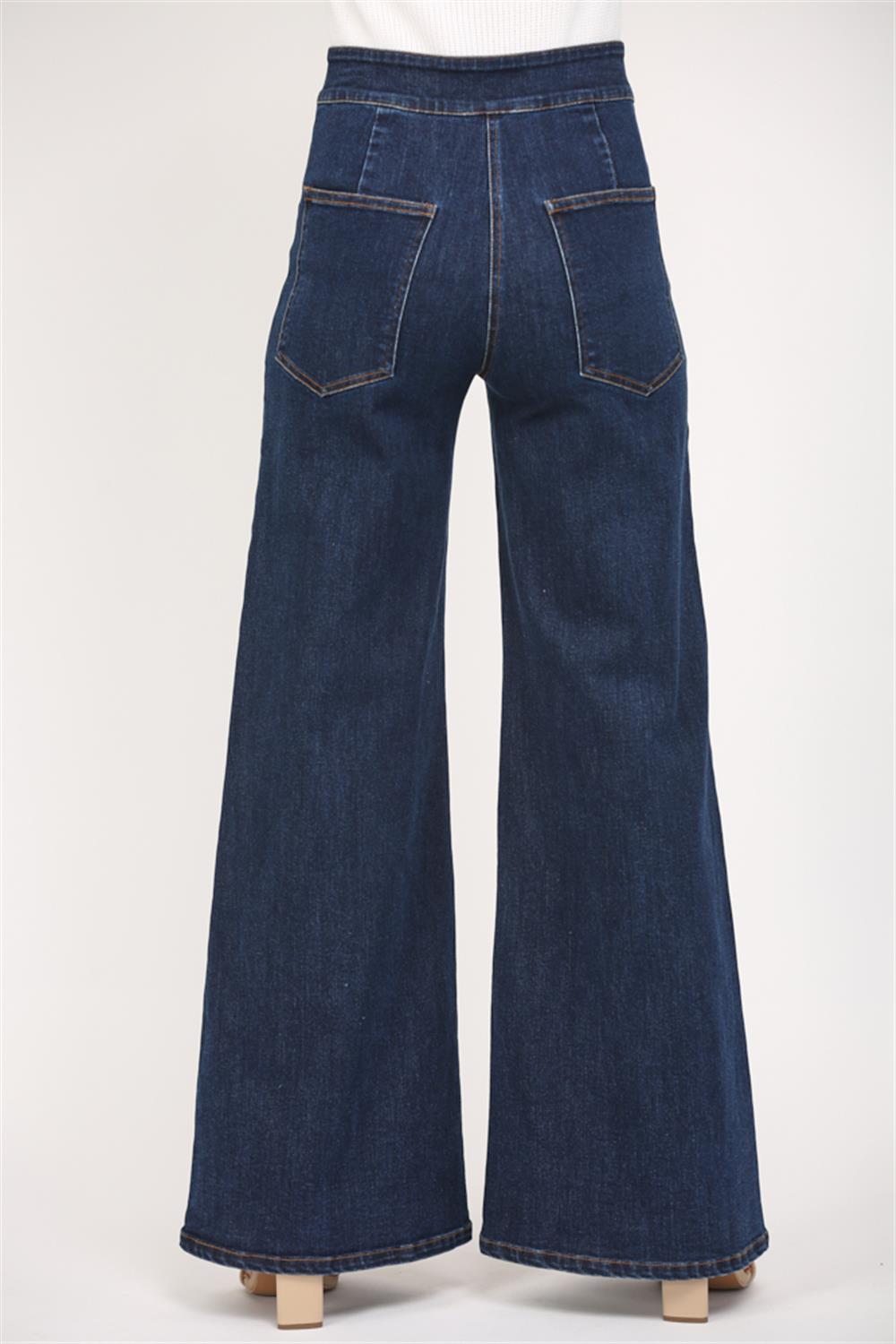 High Waisted Wide Leg Jean