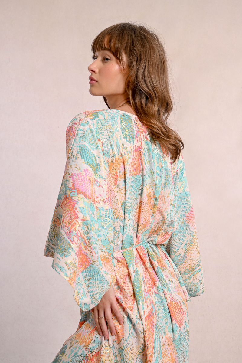 Woven Dress Multi Jazz Turquoise