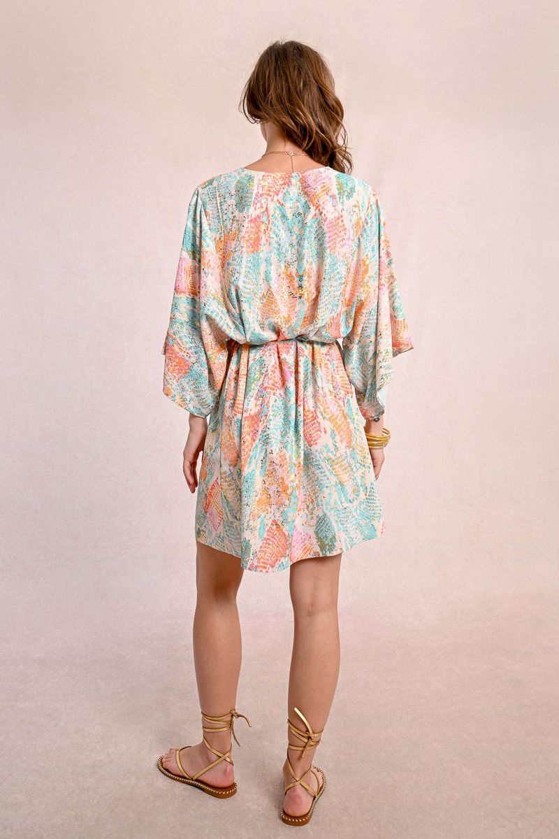 Woven Dress Multi Jazz Turquoise