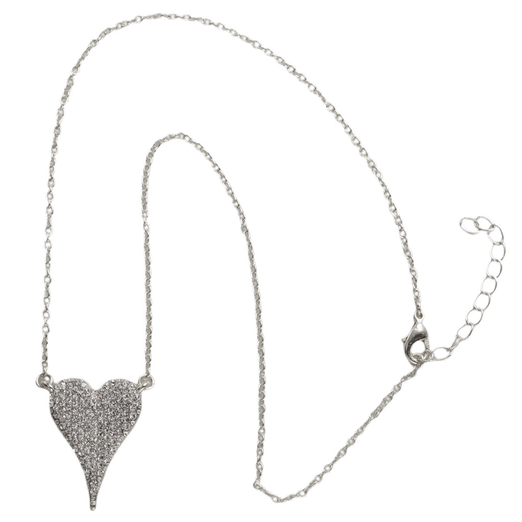 16" PAVE HEART NECKLACE JN3649