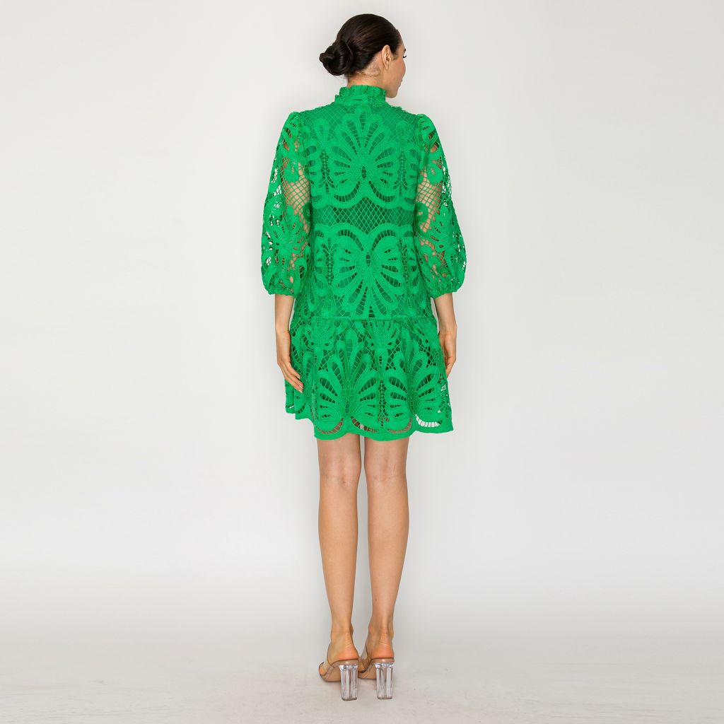 Lace Dress 3/4 Sleeve