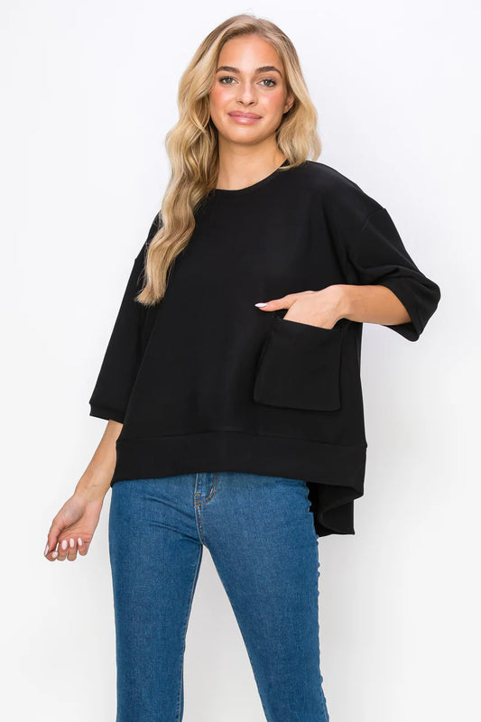 Knit Crepe Top