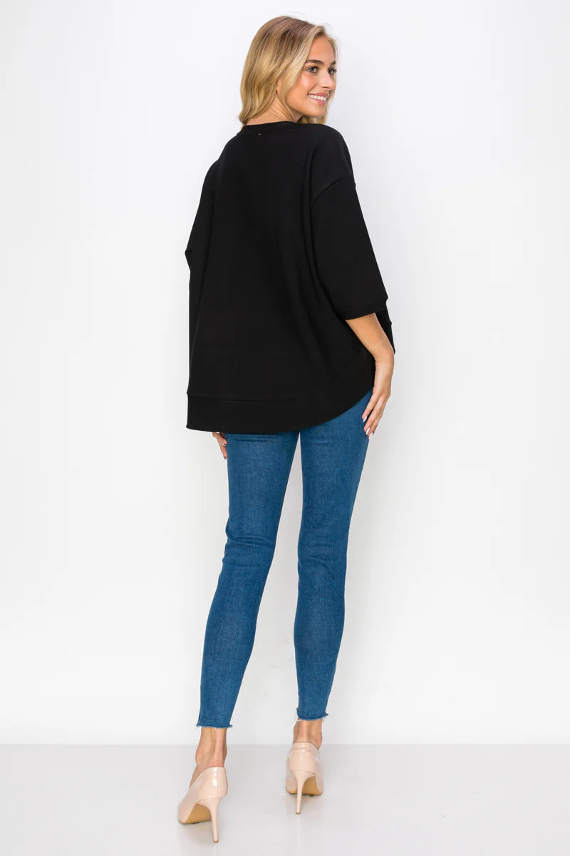 Knit Crepe Top