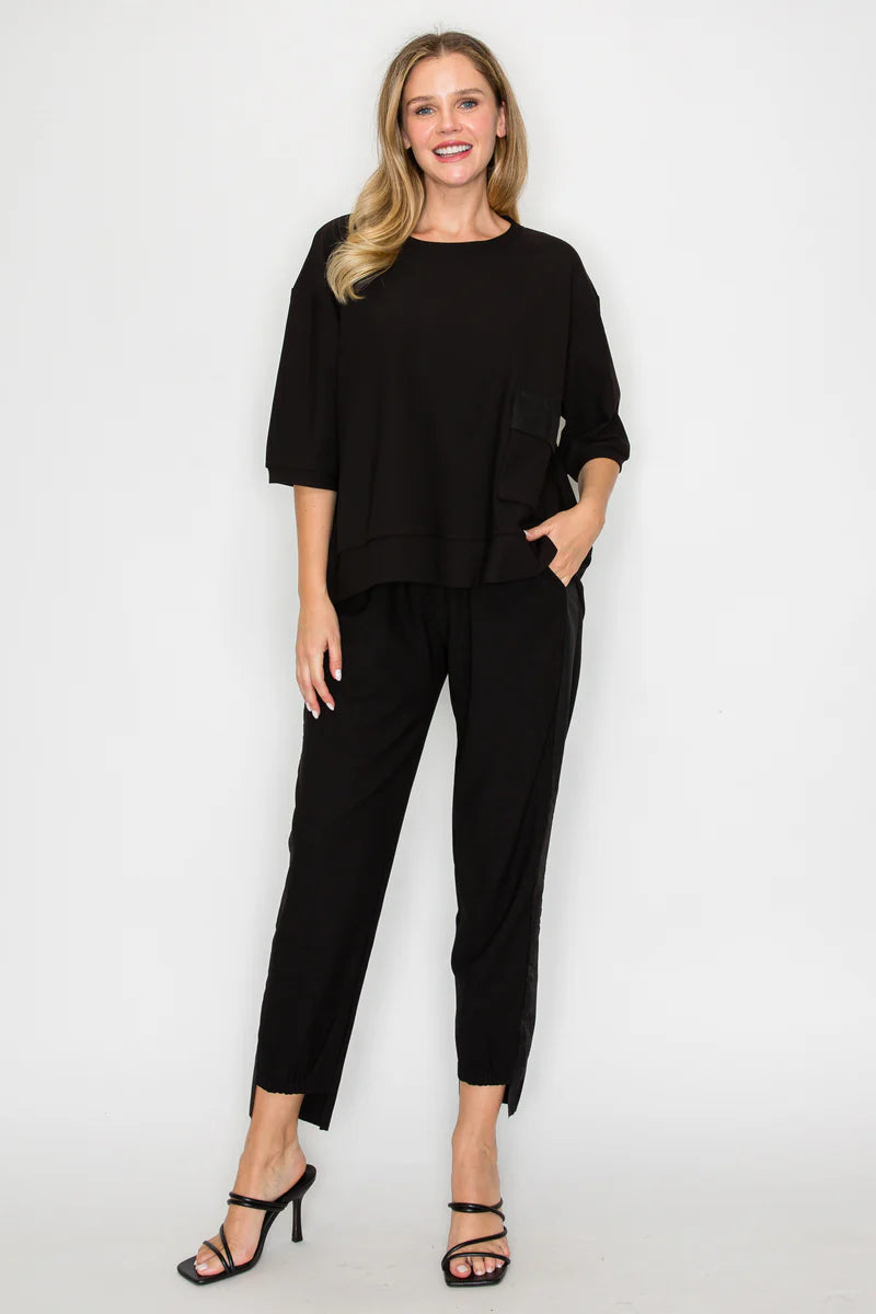 Knit Crepe Top