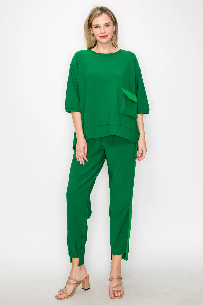 Knit Crepe Top