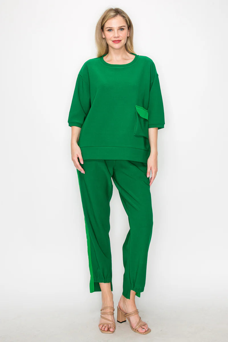 Knit Crepe Top