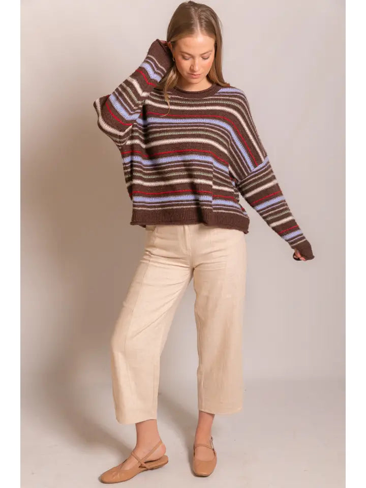 Knit Multi Stripe Sweater
