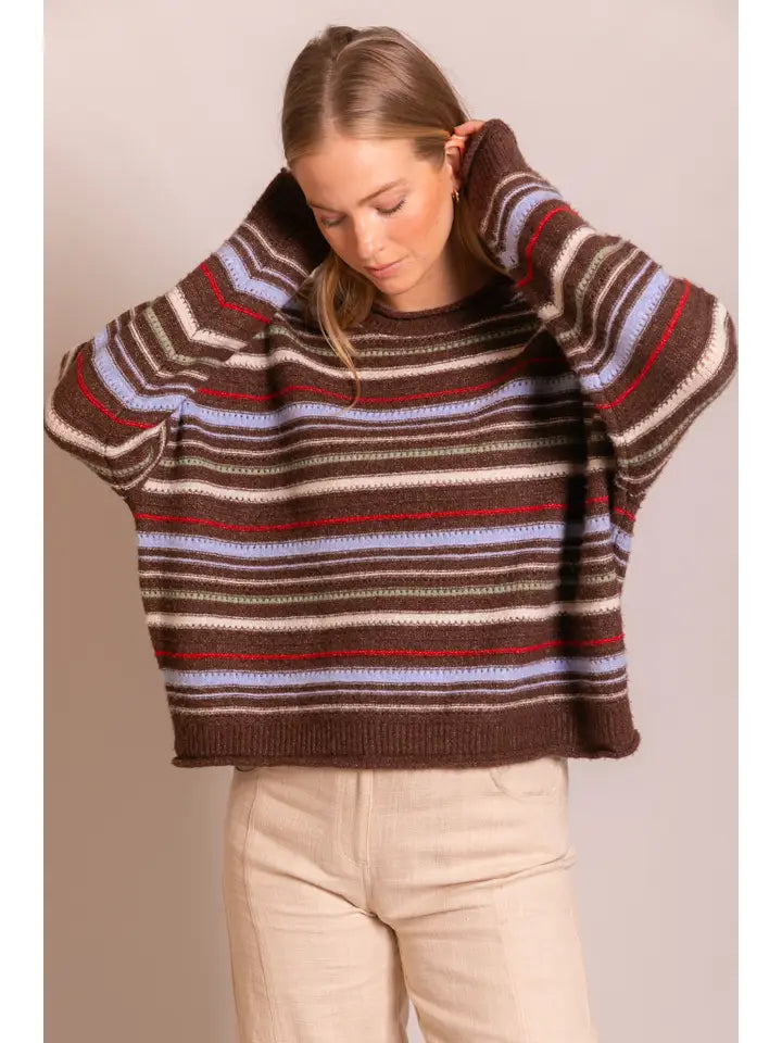 Knit Multi Stripe Sweater