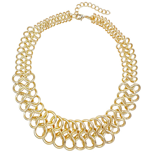 GOLD SPIRAL CHAIN NECKLACE JN3110