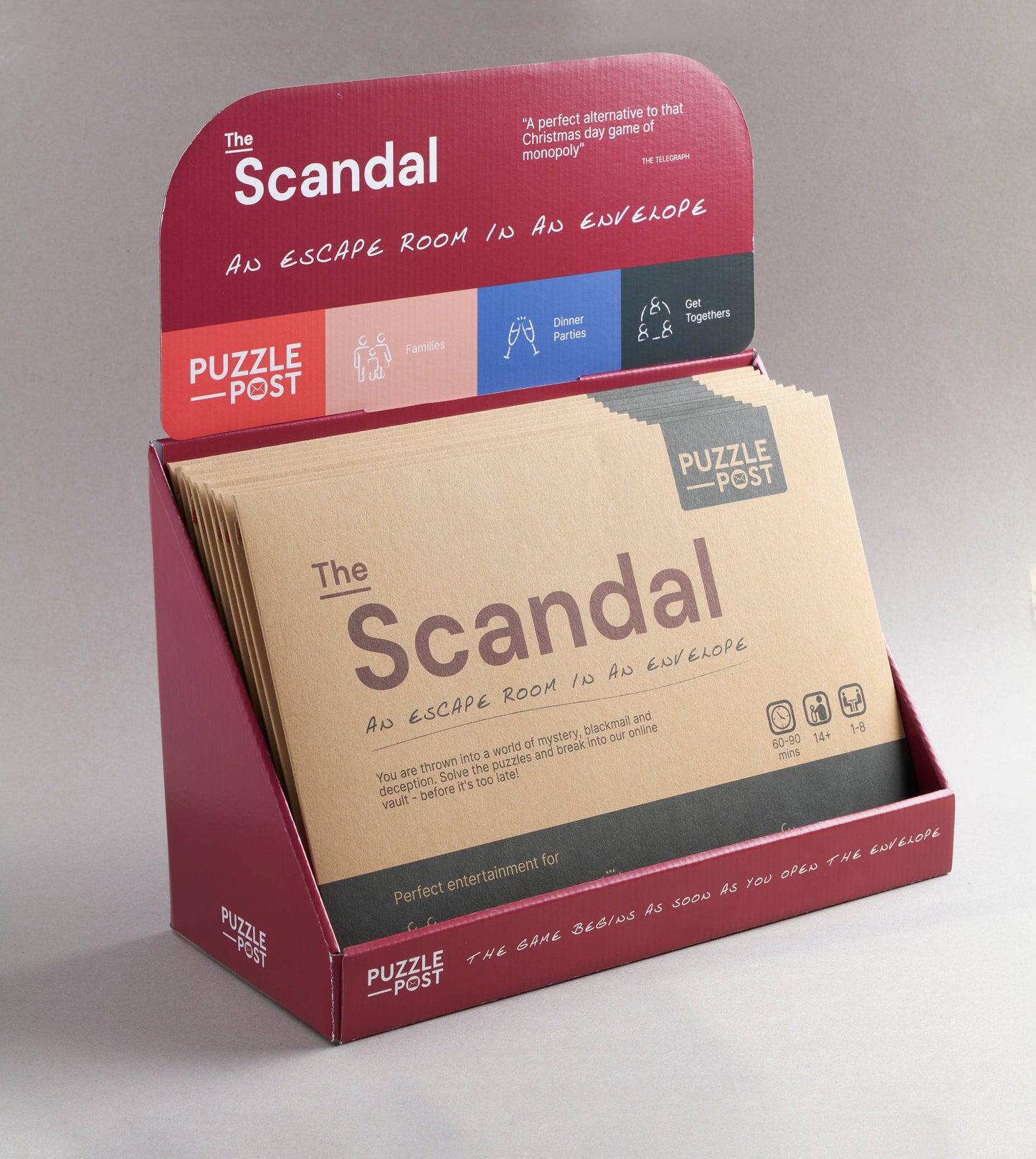 Escape Room in An Envelope: Dinner Party Board Game The Scandal