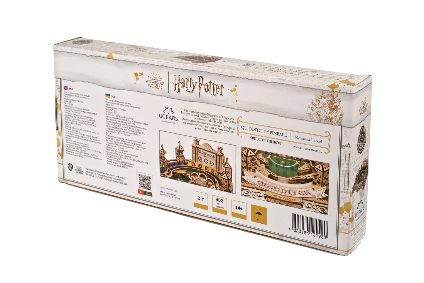 UGears Harry Potter™ Quidditch™ Pinball -Wooden 3D Puzzles