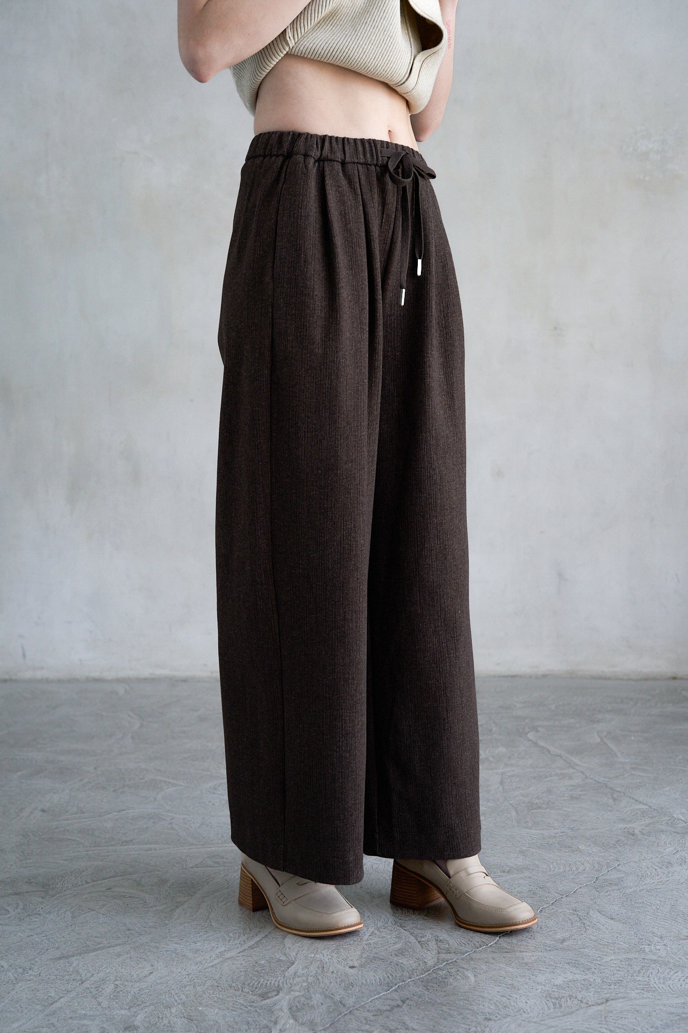 Wool Wide Leg Pant