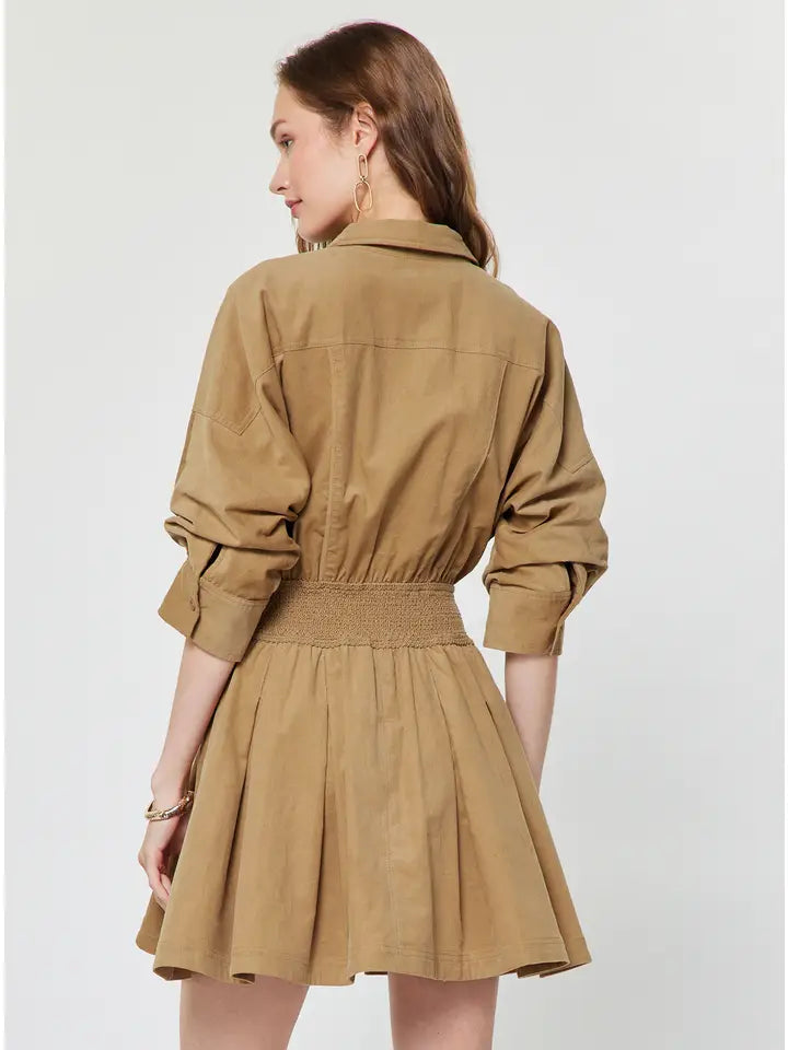 Flared  Mini Dress
