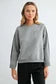 Stripe L/S Top with Pleated Back