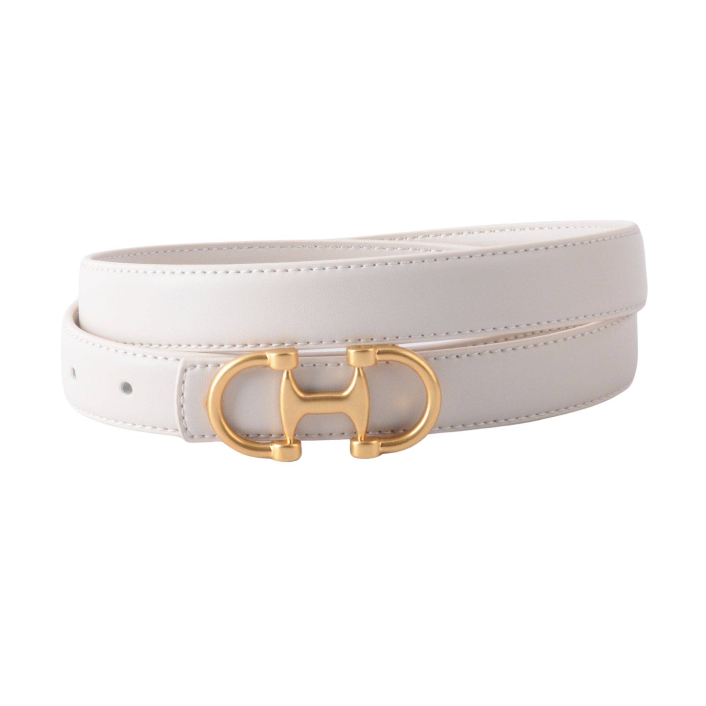 Horsebit Buckle Stitched Suede