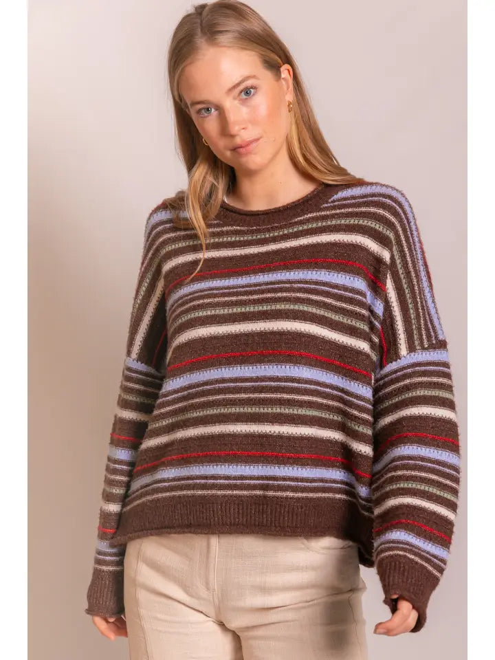 Knit Multi Stripe Sweater