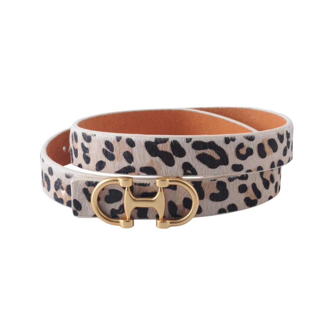 Horsebit Buckle Stitched Suede
