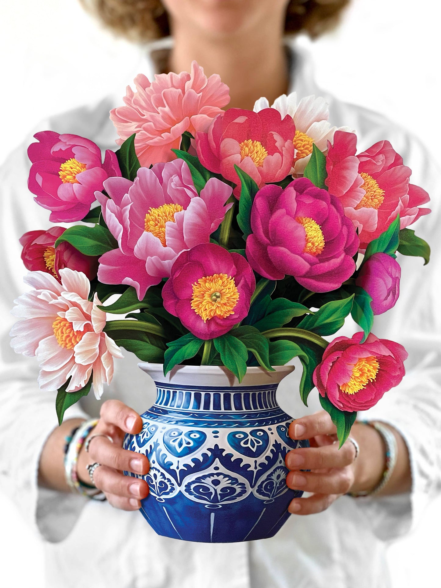 Peony Paradise (8 Pop-up Greeting Cards)