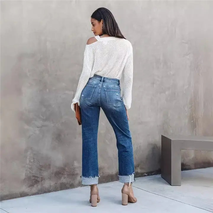 Relax Fit Straight Leg Denim