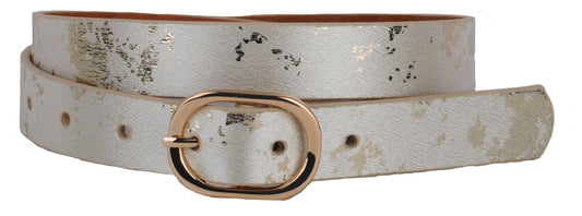 Gold Flake Shimmer Leather