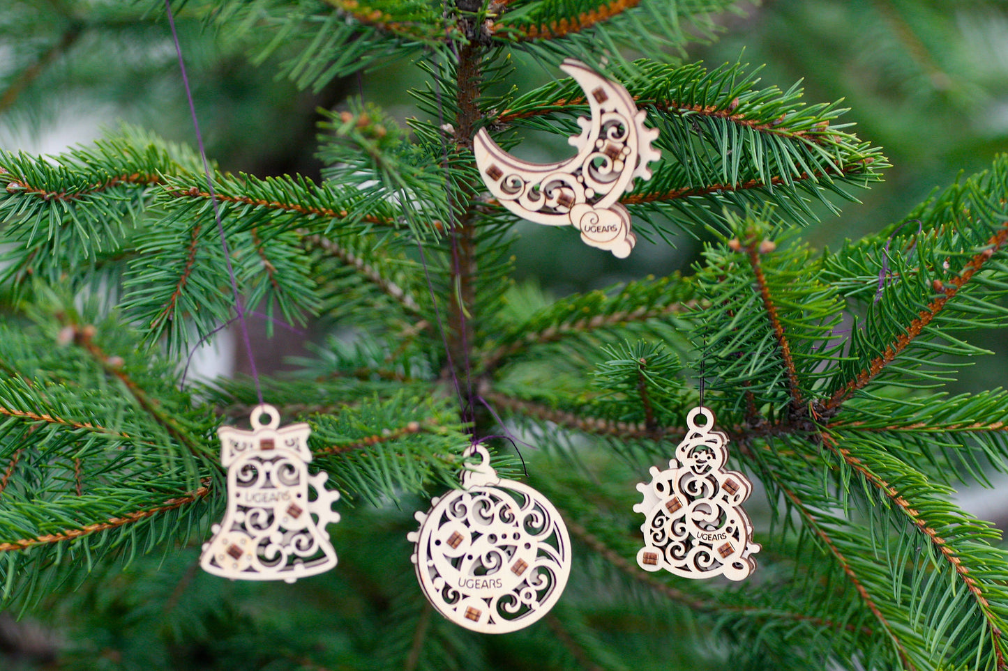 UGears U-Fidget Gearsmas -Wooden 3D Puzzles - DIY