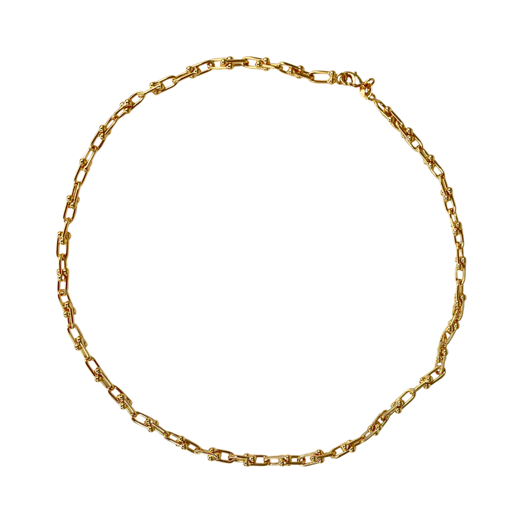 U Link Chain Necklace: 16" / 3mm